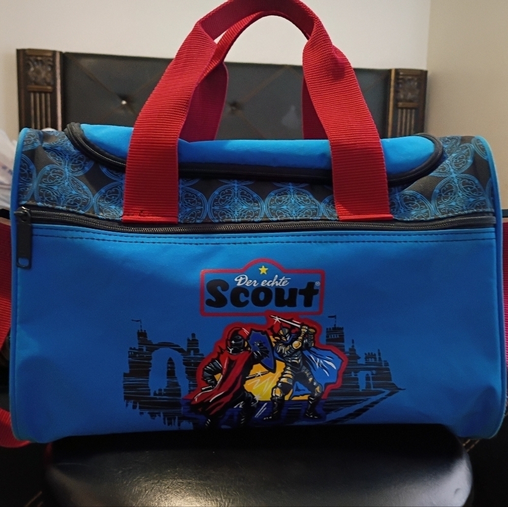 Vintage German Anime Der Echte Scout Kids Weekend Duffle Bag 14x9x7. RARE - Picture 1 of 5
